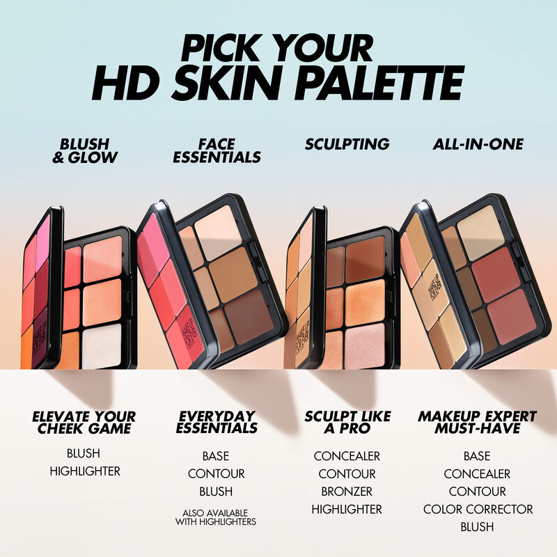 HD SKIN FACE ESSENTIALS PALETTE - Multi-use cream palette: foundation & blush