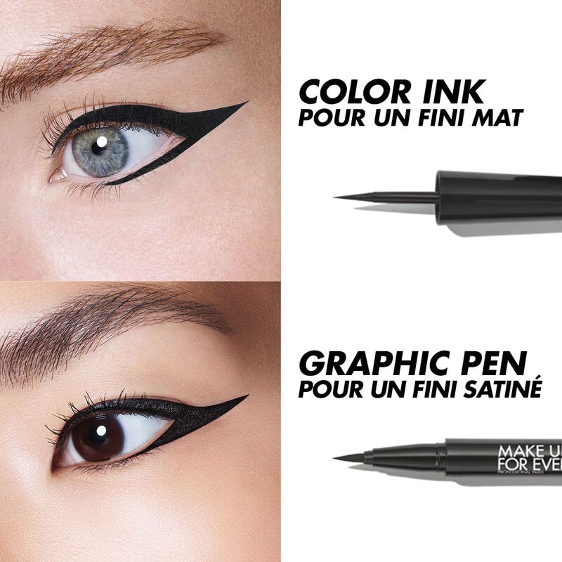 AQUA RESIST COLOR INK - Liquid eyeliner: waterproof, 24H wear, high-intensity color