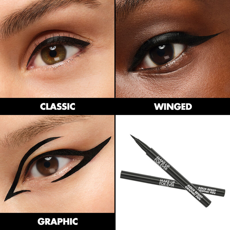 AQUA RESIST GRAPHIC PEN - Eyeliner: intense pigment, 24H waterproof wear