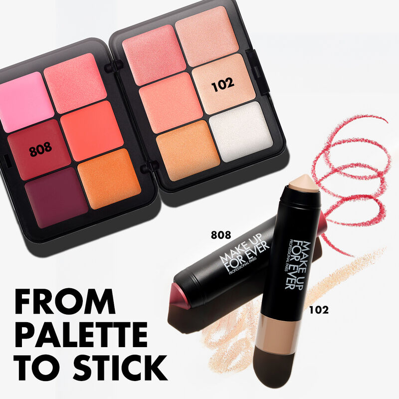 HD SKIN BLUSH & GLOW PALETTE - Cream blush & highlighter palette