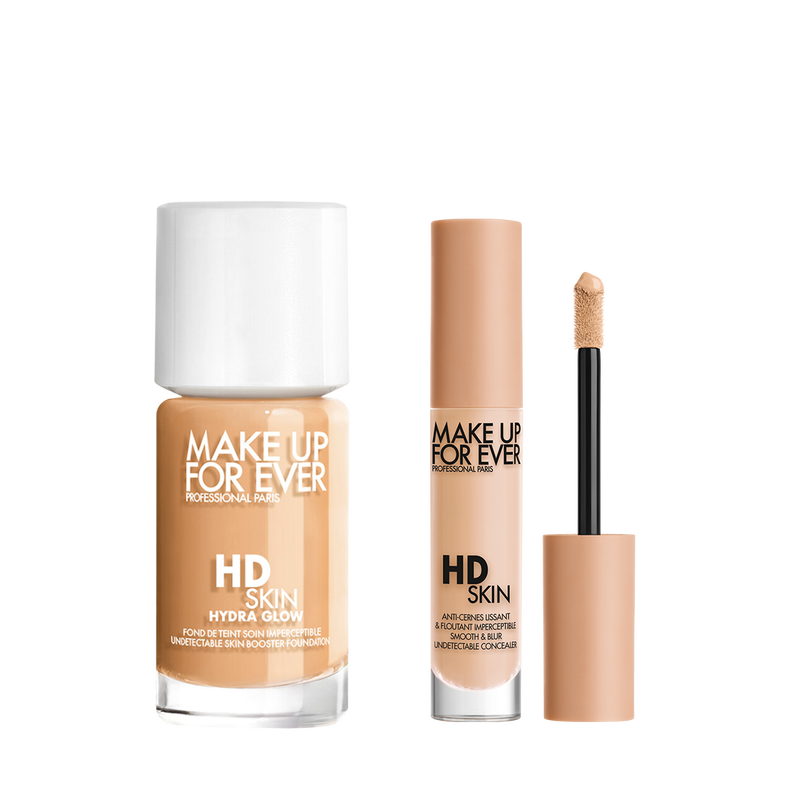 HD SKIN GLOW DUO - Luminous Foundation & Blurring Under Eye Concealer