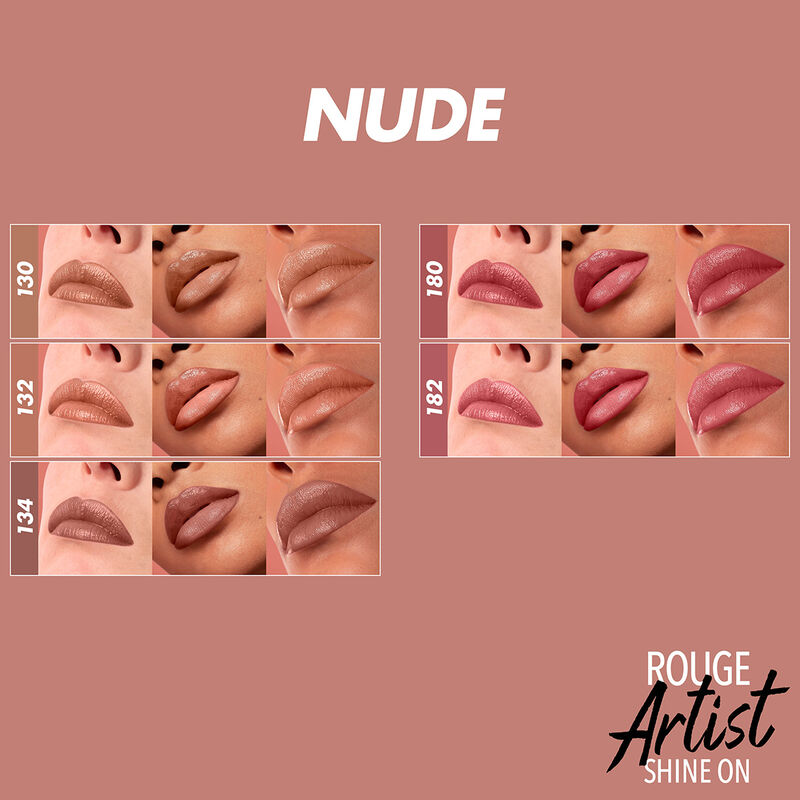 ROUGE ARTIST SHINE ON - Lipstick: glossy finish, long-lasting color
