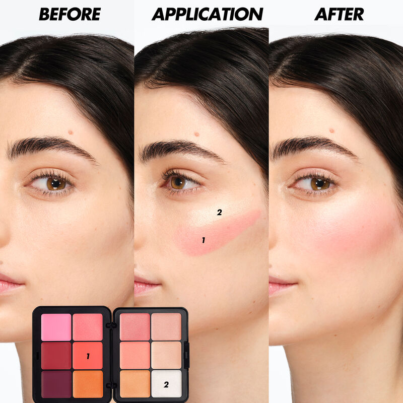 HD SKIN BLUSH & GLOW PALETTE - Cream blush & highlighter palette