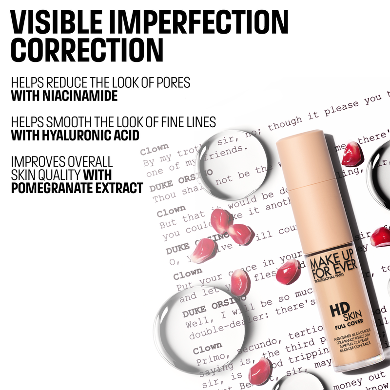 HD SKIN FULL COVER CONCEALER - Multi-use waterproof concealer