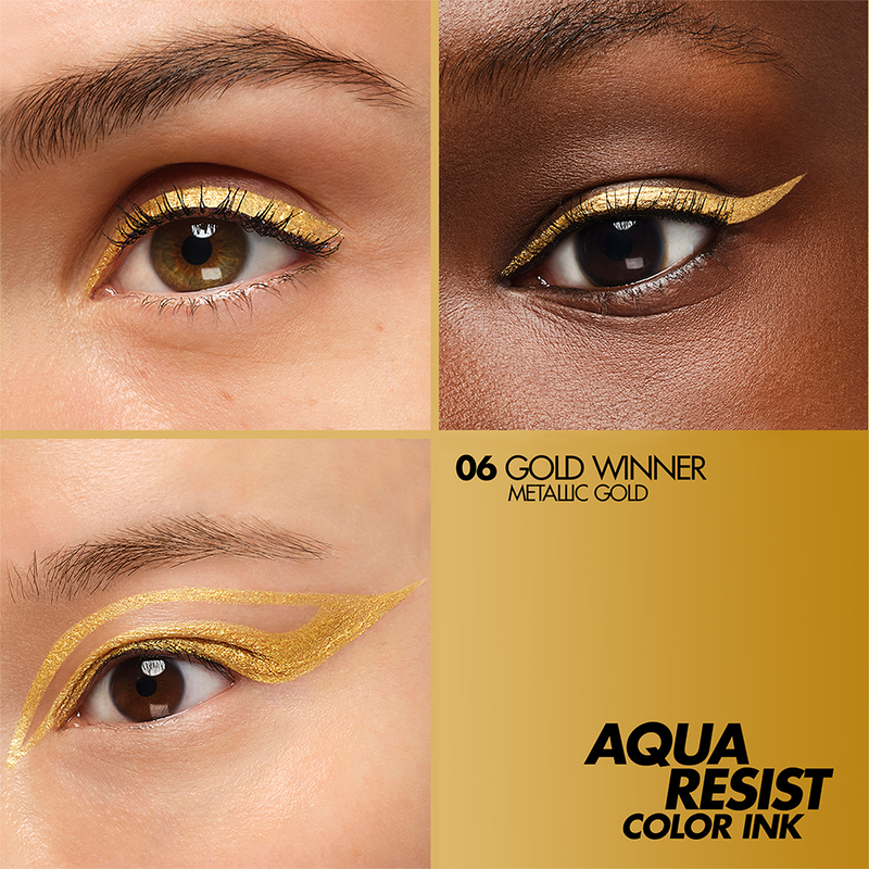AQUA RESIST COLOR INK - Liquid eyeliner: waterproof, 24H wear, high-intensity color