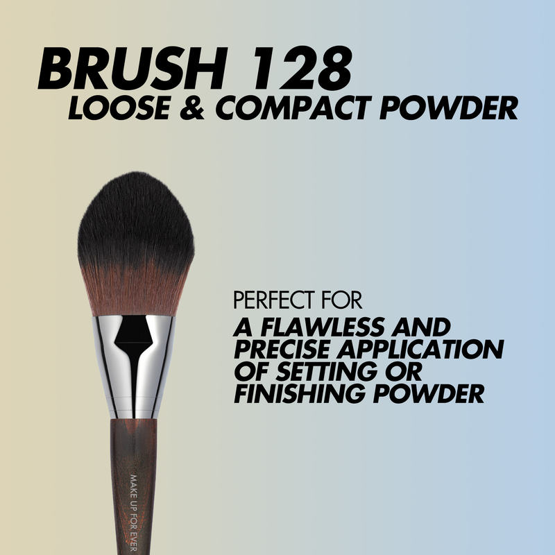 PRECISION POWDER BRUSH - 128 - Powder selection: loose & pressed textures