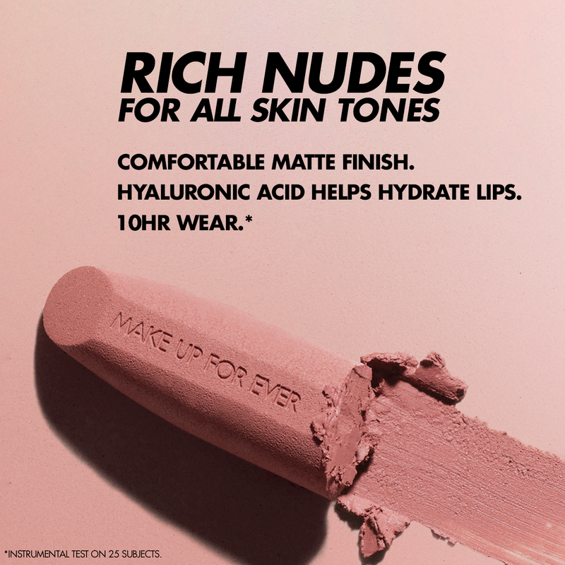 ROUGE ARTIST VELVET NUDE - Matte lipstick: soft nude shade, long-lasting wear