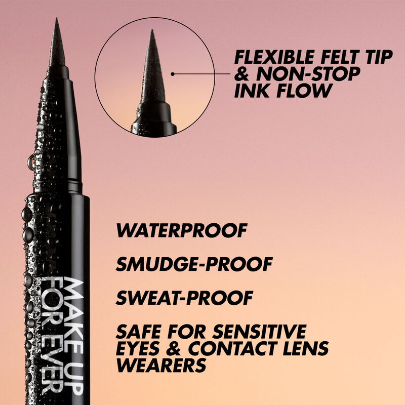 AQUA RESIST GRAPHIC PEN - Eyeliner: intense pigment, 24H waterproof wear