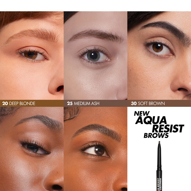 AQUA RESIST BROW DEFINER - Micro-tip pencil: 24H wear, waterproof precision