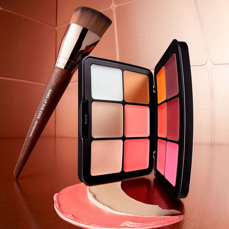 HD SKIN BLUSH & GLOW PALETTE - Cream blush & highlighter palette