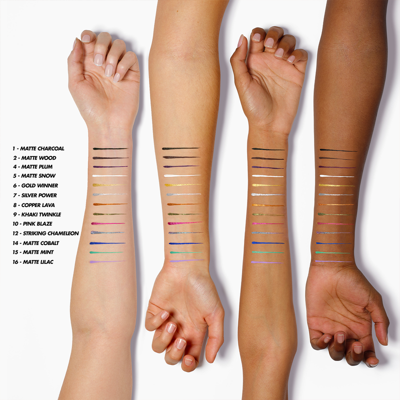 AQUA RESIST COLOR INK - Liquid eyeliner: waterproof, 24H wear, high-intensity color