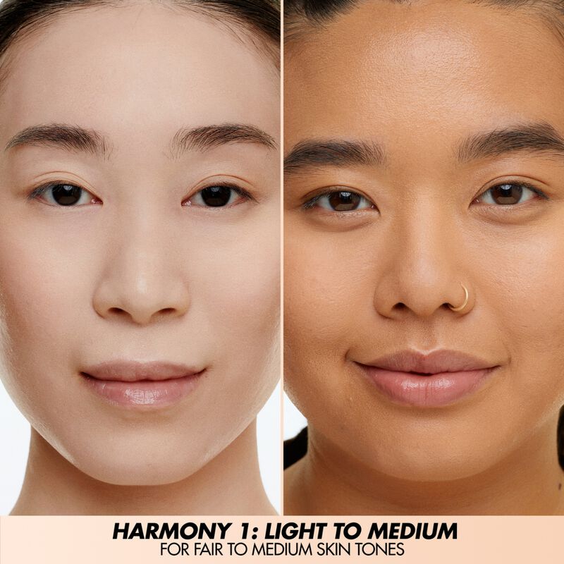 HD SKIN FACE ESSENTIALS PALETTE WITH HIGHLIGHTERS - Cream face palette: foundation, blush & highlighter