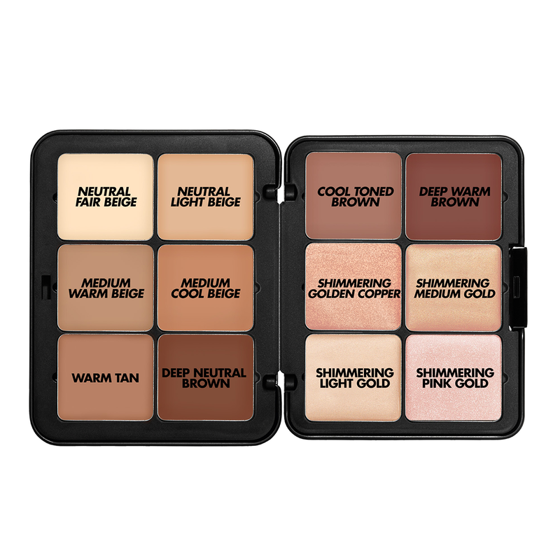 HD SKIN SCULPTING PALETTE - Face sculpt palette: contour, blush & highlight
