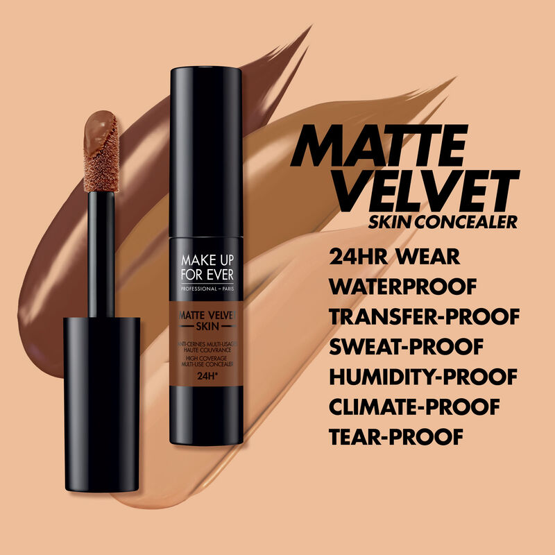 MATTE VELVET SKIN CONCEALER - Multi-use concealer: high coverage for face & eyes